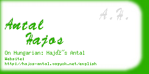 antal hajos business card